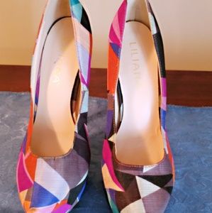 Liliana Shoes - Multi color fabric heels Liliana Shoes - Multi color fabric heels